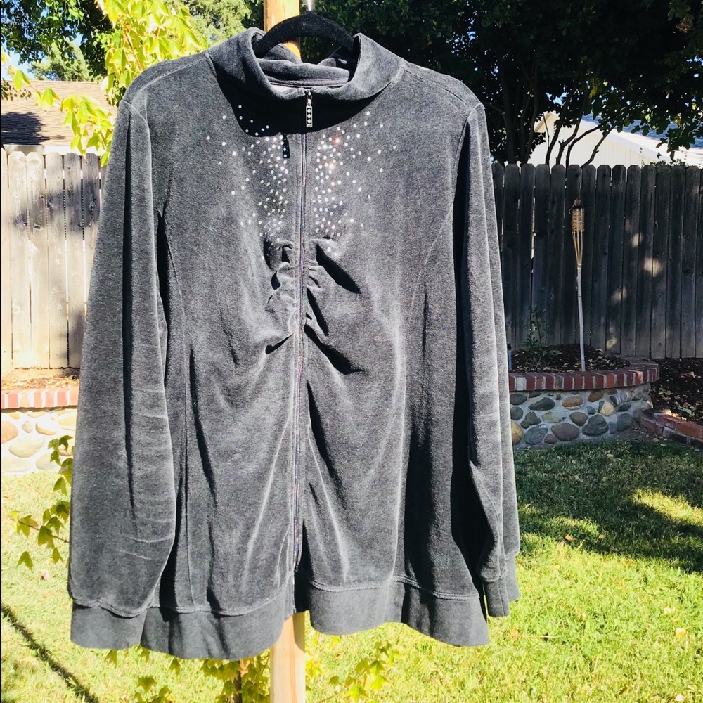 Lane Bryant velour sweater